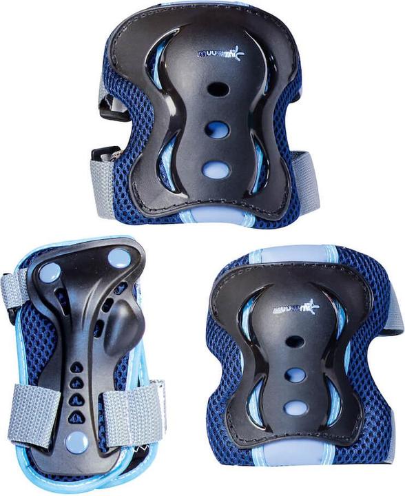 Muuwmi protector set - size XS (3-8 years) (XS, Wrist protectors, Knee pad, Elbow protectors, Unique specimen)