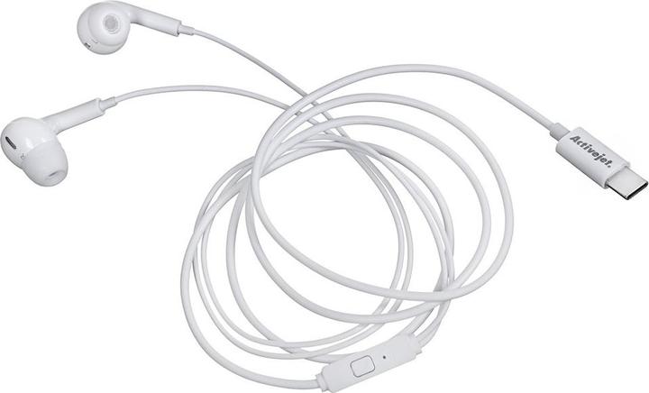 Actual product image Activejet Słuchawki przewodowe Typ C białe (Cable)