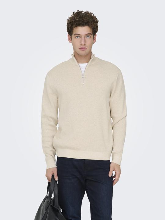 Produktbild Only & Sons Onsting Life Reg Half Zip Knit Noos (L)