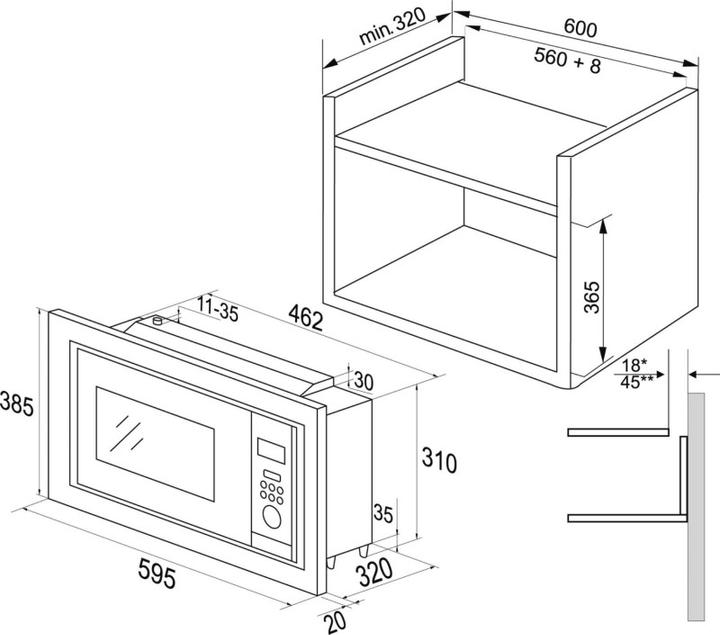 Produktbild Amica EMW13180E (20 l)