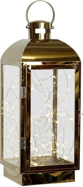 DKD Home Decor Lantern Golden Stainless steel 15 x 14 x 36 cm