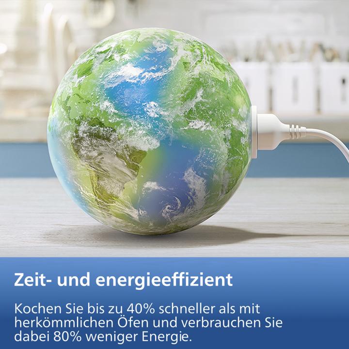 Actual product image Philips Steam Airfryer Dual Basket NA555/00