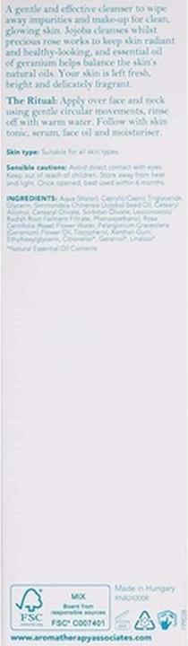 Produktbild Aromatherapy Associates Hydrating Renewing Rose Cleanser with Damask Rose, Geranium & Jojoba Oil 200ml (Reinigungsmilch, 200 ml)