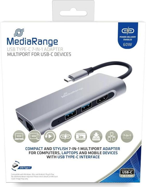 Immagine prodotto MediaRange MRCS510 (USB-C, 7 porte)