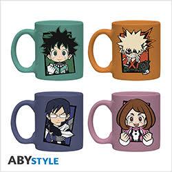 Abystyle Multicolore My Hero Academia Giftset Tazze 4Pz: Chibi, Tazze,