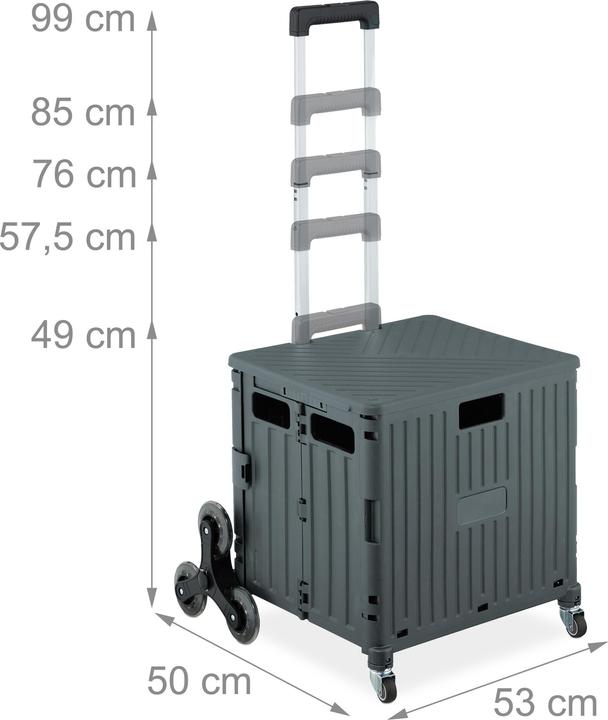 Image du produit Relaxdays Chariot-de-courses