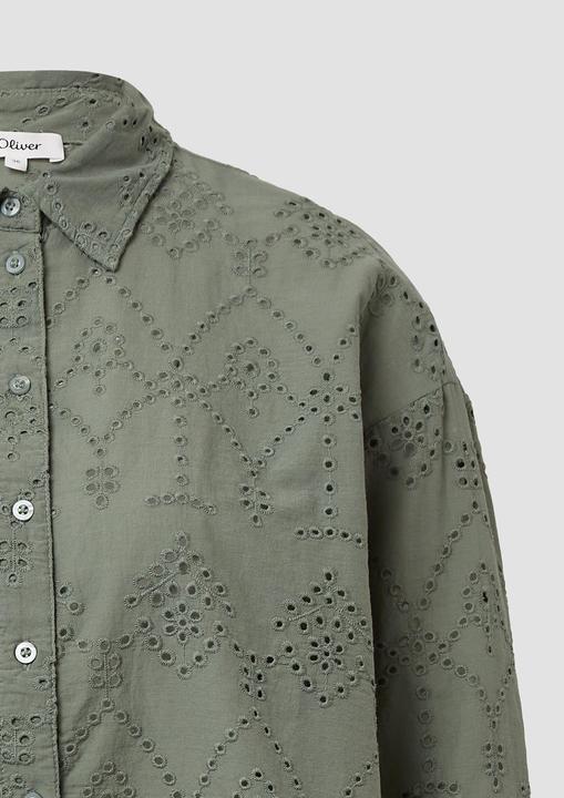 Immagine prodotto S.Oliver Bluse Verkürzte Bluse mit Lochstickerei (44)