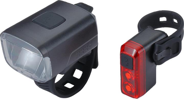 Produktbild BBB Lichtset Stud Strap 80 Lumen + Salute (130 lm)