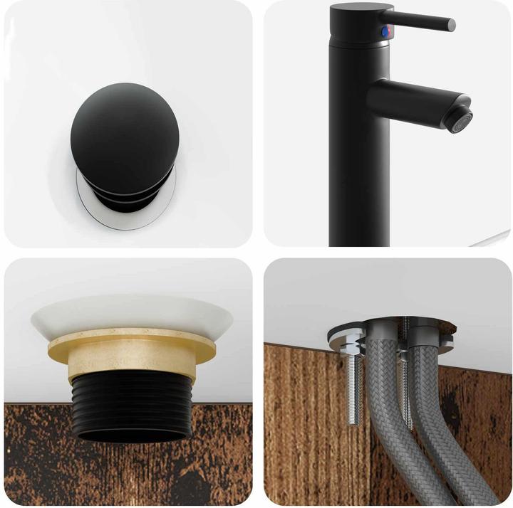 Actual product image vidaXL Wandmontiertes Waschbecken (390 mm, 410 mm)