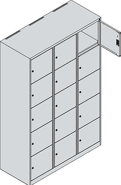 Actual product image C+P Classic PLUS locker cabinet (120 cm, 185 cm)