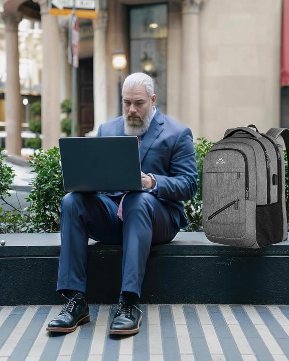 Produktbild Matein Laptop-Rucksack mit USB & Anti-Diebstahl-Funktion
