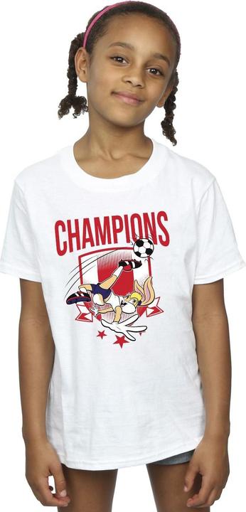 Actual product image Looney Tunes Girls Lola Football Champions Cotton T-Shirt (128)