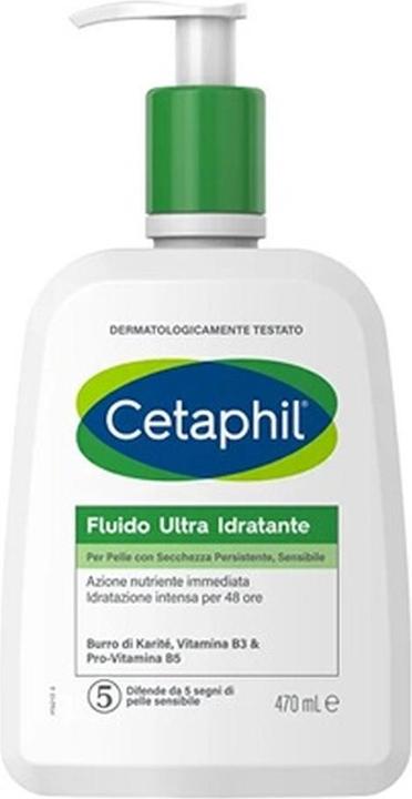 Produktbild Cetaphil Ultra Moisturizing Fluid Face and Body Cream for Skin with Persistent and Sensitive Dryness 470ml (Körpermilch, 470 ml)