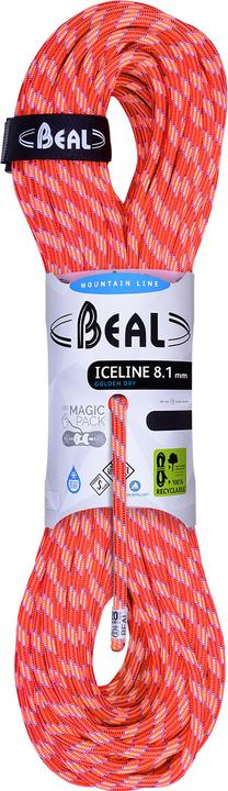 Produktbild Beal Ice Line 8.1 mm Golden Dry Halbseil (50 m)