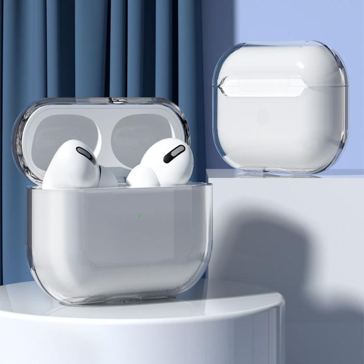 Image du produit Hurtel Coque pour AirPods 3 coque rigide et solide pour casque transparent (cas A) (Couvercle de l'étui de chargement)