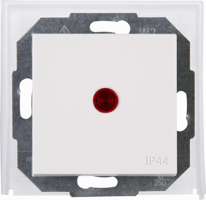 Actual product image Kopp Athenis flush-mounted changeover/control switch IP44 pure white