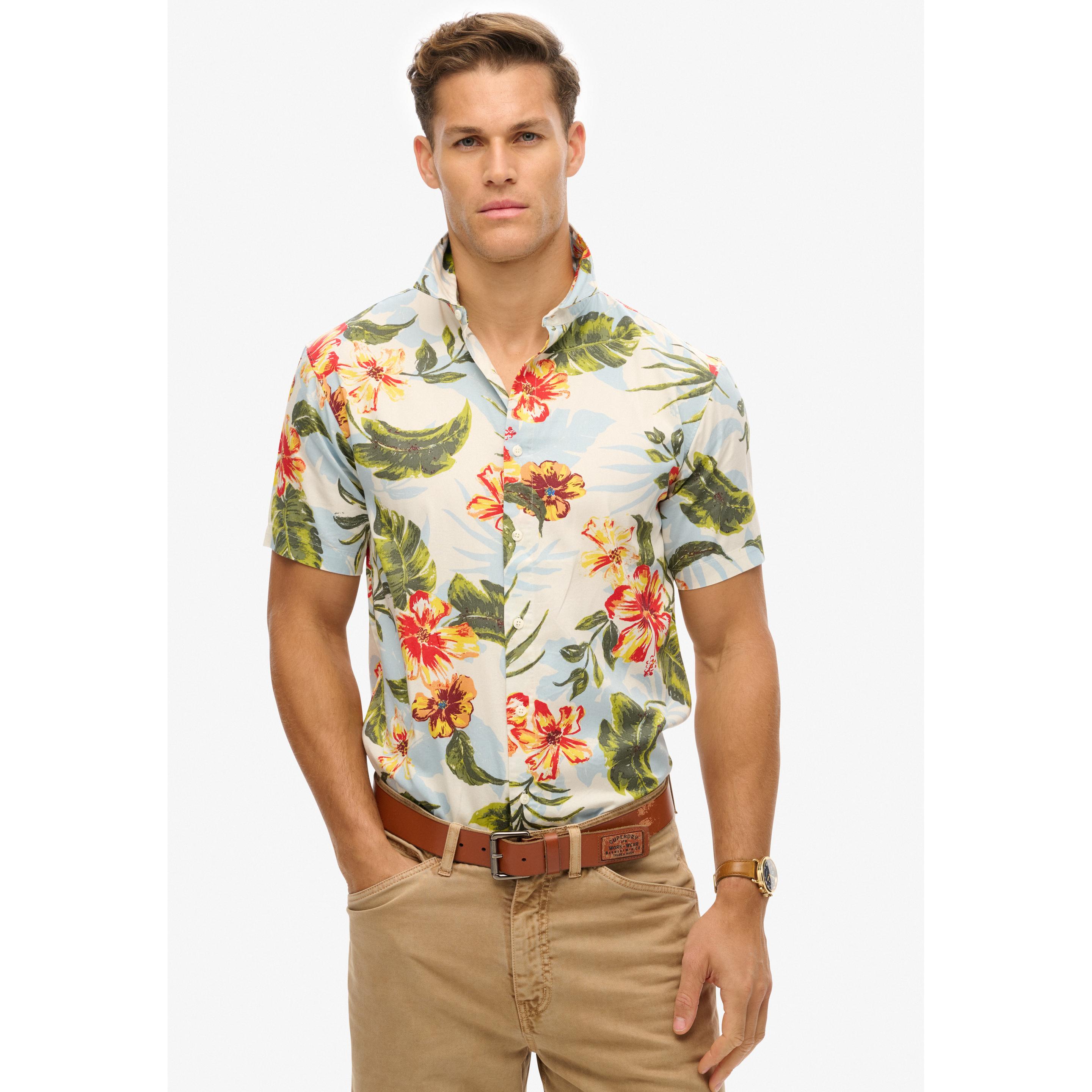 Thumbnail - Superdry, Herren, Hemd, Hawaiian Print, Mehrfarbig, (XXL)