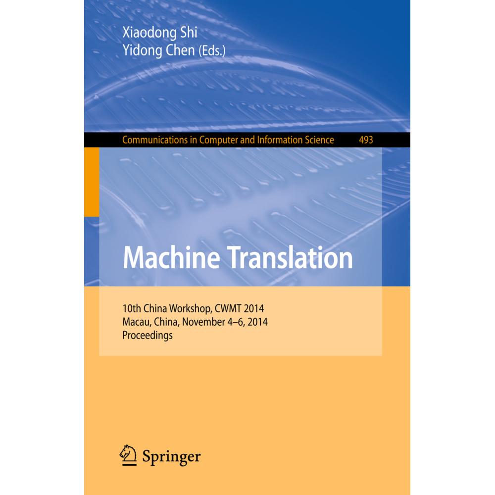 Machine Translation, Fachbücher