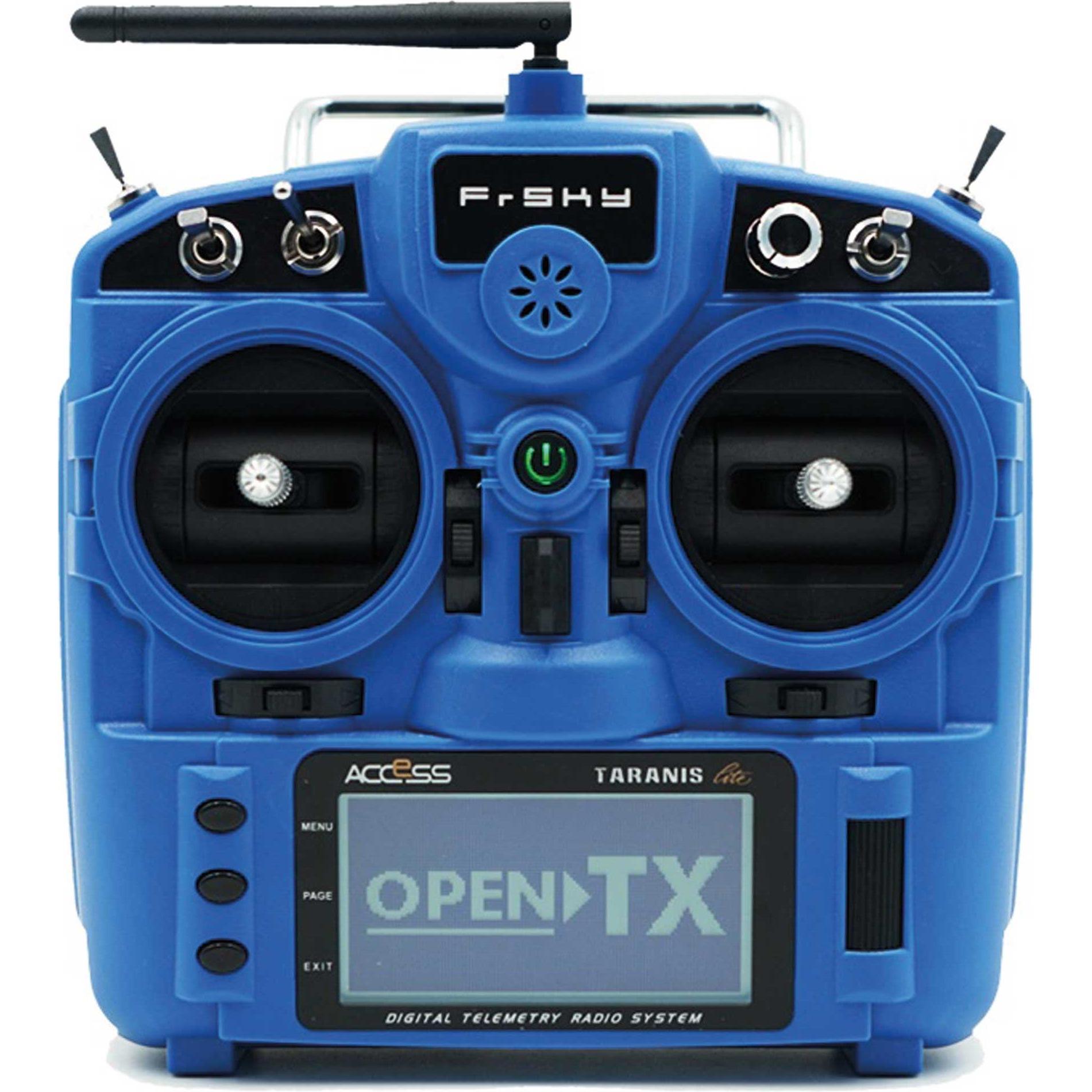 FrSky taranis x9 lite eu/lbt senderset blau dt. menüführung, sd-karte, 2,4ghz (ohne akkus)