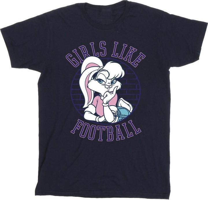 Produktbild Looney Tunes Lola Bunny Girls Like Football TShirt (L)
