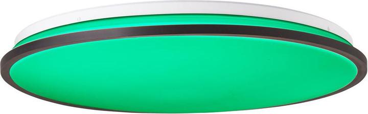 Actual product image Brilliant Heida LED surface-mounted ceiling panel 48cm black (3000 lm)