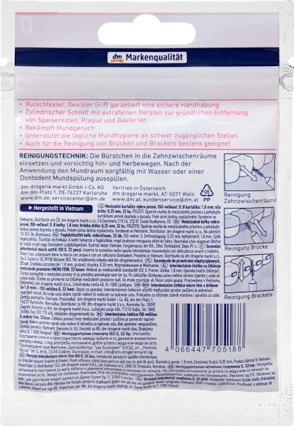 Produktbild dm Dontodent Interdentalbürsten (32 x, 0.35 mm)