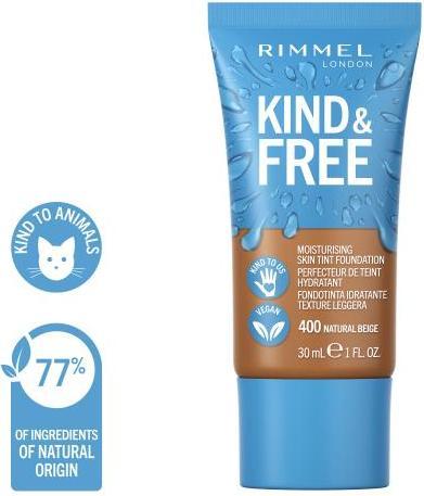 Actual product image Rimmel London RIMMEL KIND&FREE FOUNDATION 400 30ML (400 Natural Beige)