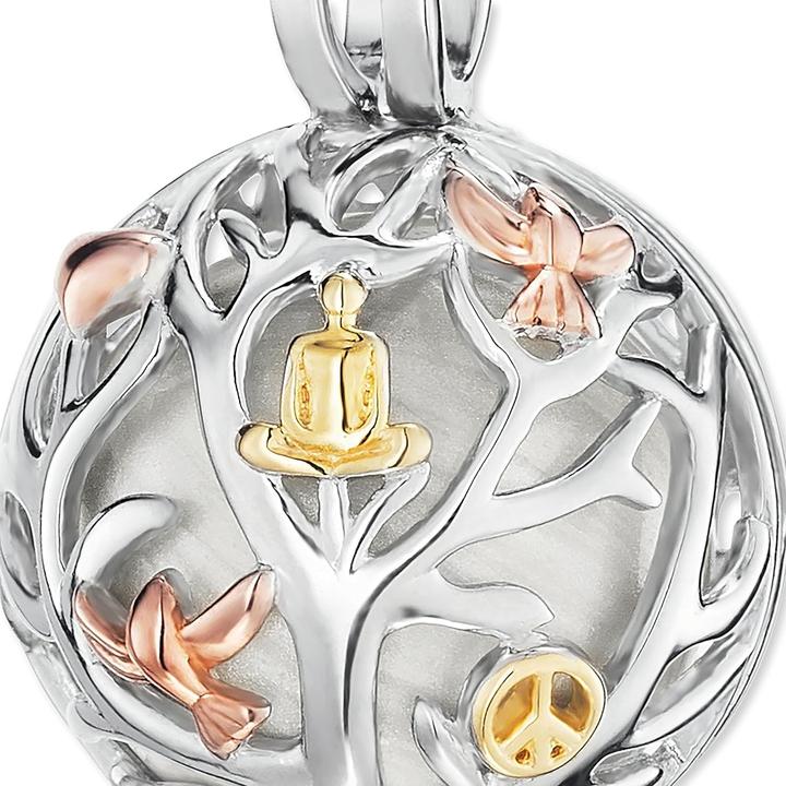Actual product image Engelsrufer Tree of life Tricolor (Brass, 925 silver platinum-plated)
