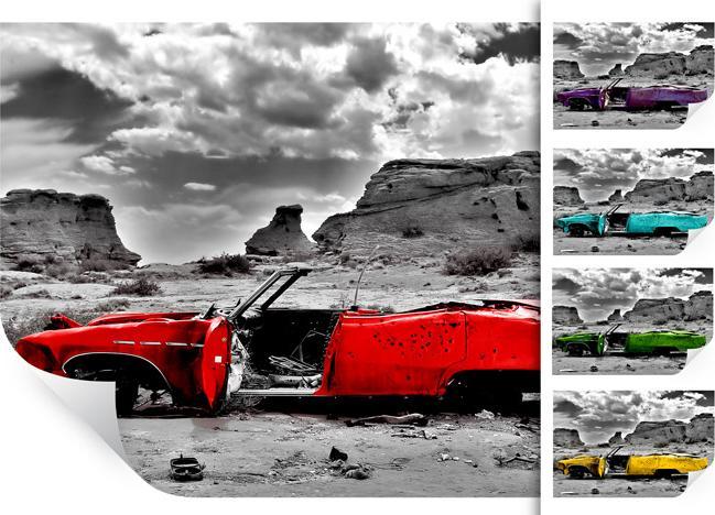 Immagine prodotto Trenddeko Cadillac Rosso (45 x 30 cm)