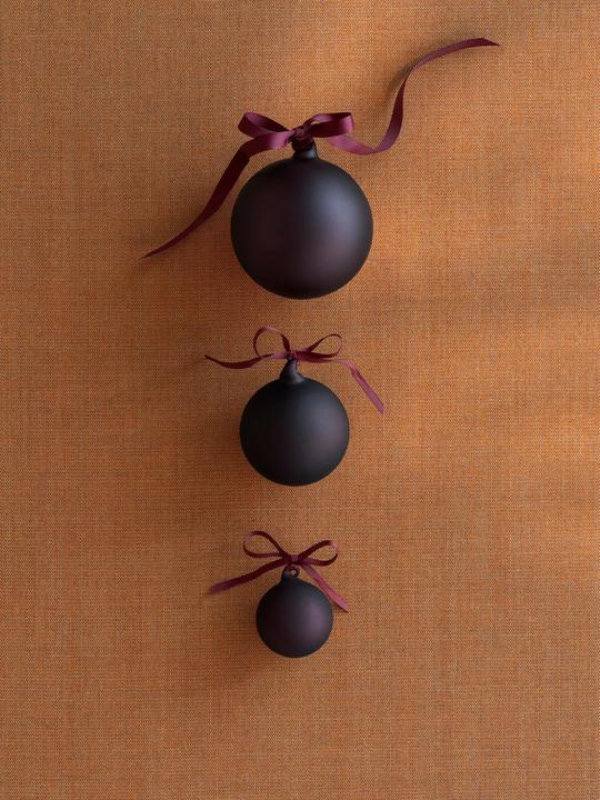 Image du produit Blomus JUHLA Weihnachtsschmuck L midnight plum 9cm 2tlg (2 x)