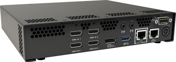 Produktbild Matrox Maevex 6122 Dual 4Kp60 Encoder 2xHDMI pass 1 thru HDCP HDMI analog audio in RS232 mic headpho