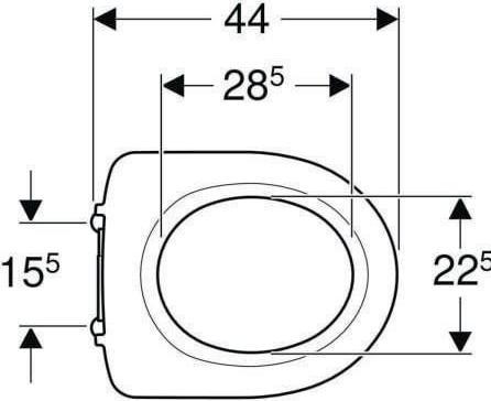 Image du produit Geberit iCon siège, blanc, sans barrière, fixation par le haut, 501.875.00.1
