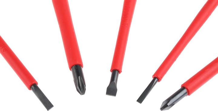 Produktbild Bahco Isolierter BahcoFit Schraubendreher-Satz für Schlitz- und Phillips-Schrauben mit 2-Komponenten-Grif (Phillipps-Kreuzschlitz (PH))