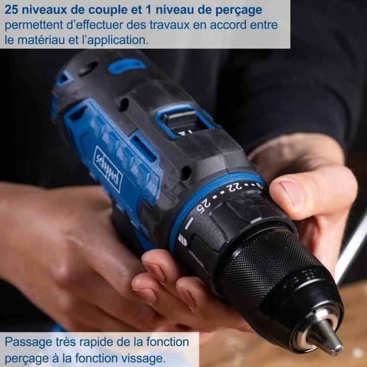 Image du produit Scheppach Perceuse-visseuse sans fil C-DD45-X (DIY) (Fonctionnement sur piles)