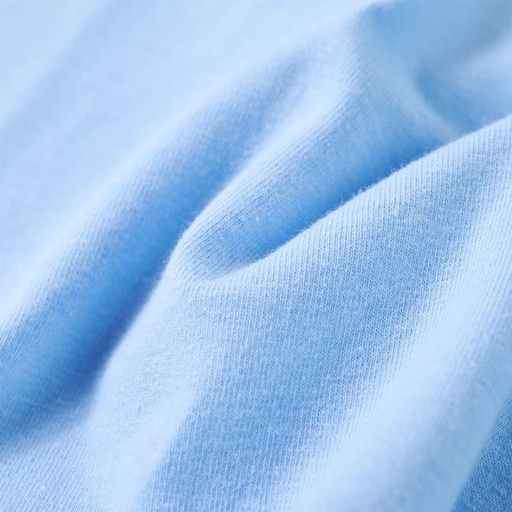 Actual product image vidaXL Children's T-shirt with ruffled sleeves Light blue 92.Material (92)