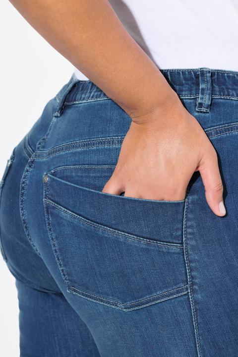 Image du produit Ulla Popken Jean Mom jambe large, rivets fantaisie et taille confortable (62)
