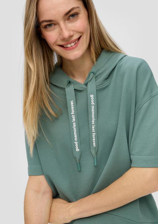 Produktbild s.Oliver Sweatshirt Hoodie mit halblangen Ärmeln (46)