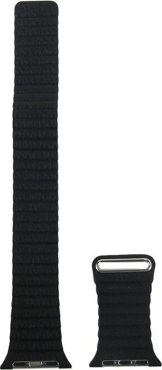 Immagine prodotto Cover-Discount Apple Watch 42 / 44mm - Cinturino in pelle con passante magnetico nero (44 mm, 42 mm, Silicone, Ecopelle)