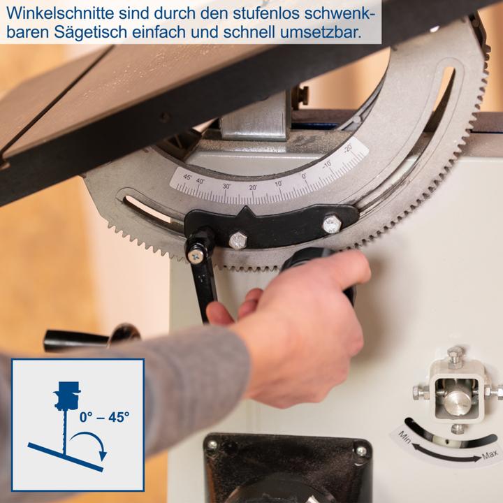 Produktbild Scheppach BASA3 Bandsäge 400V 50Hz 700W - 205mm (Bandsäge)