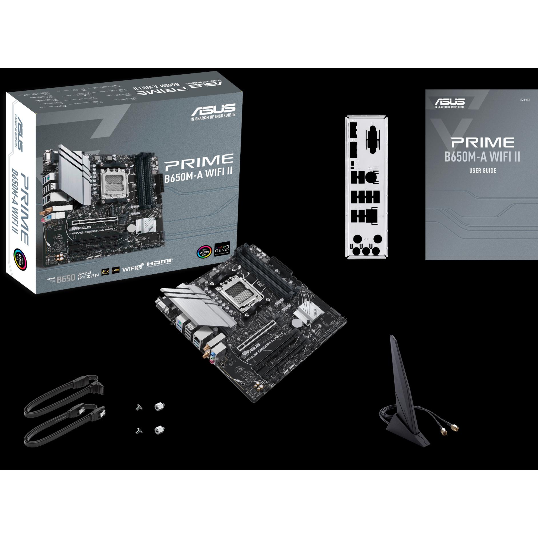 Thumbnail - ASUS PRIME B650M-A WIFI II (AM5, AMD B650, mATX), Mainboard