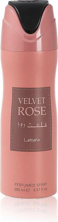 Produktbild Lattafa Velvet Rose Women Perfumed Deodorant Spray 6.7 Ounce (Spray, 200 ml)