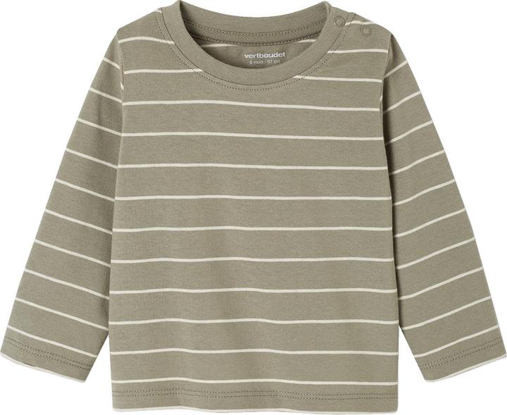 Immagine prodotto Vertbaudet 2er-Pack Baby Shirts BASIC, Print & Streifen (80)