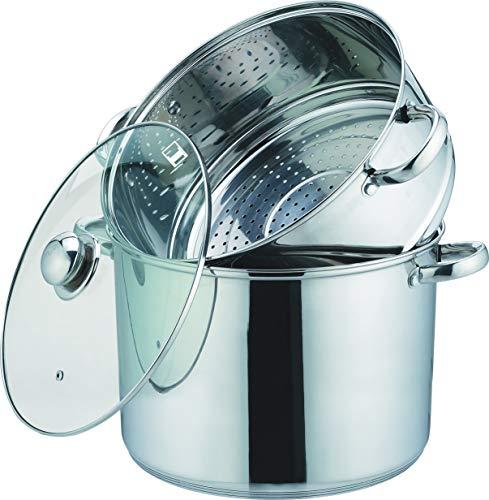 Image du produit Kamberg Marmite de couscous (22 cm, Casserole, Acier inoxydable)