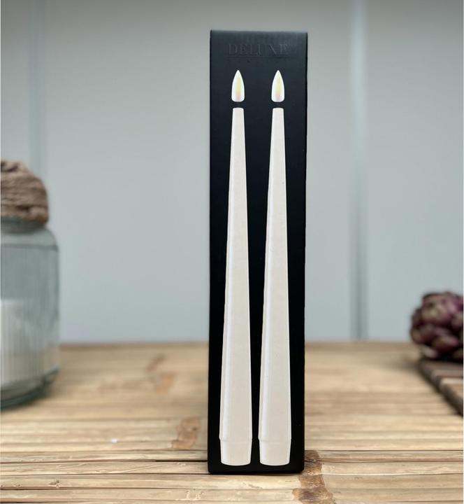 Image du produit Deluxe Homeart Bougie LED Crème (2 x)