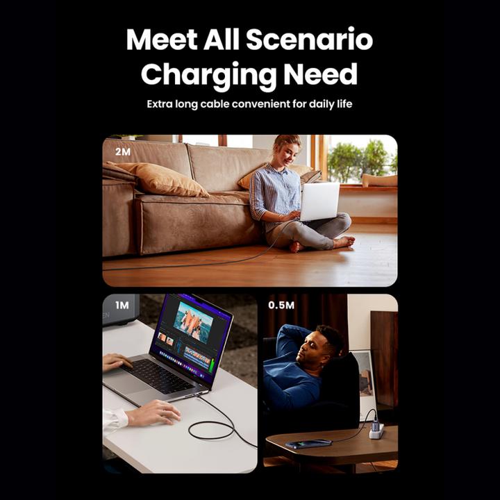 Produktbild Ugreen USB C — USB C (2 m, USB 2.0, 240 W)