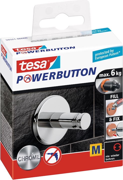 Produktbild tesa Powerbutton Haken Universal