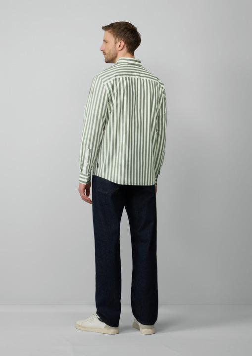 Immagine prodotto s.Oliver Hemd Regular Fit: Gestreiftes Langarmhemd aus Baumwollstretch (L)