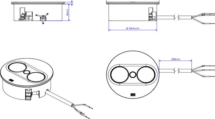 Produktbild Bachmann Multiple socket outlets