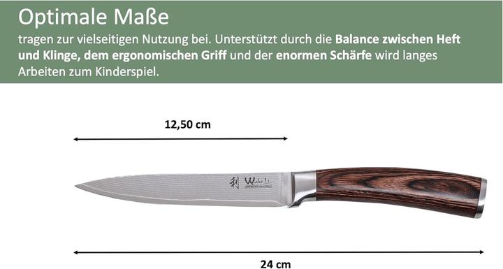 Produktbild Wakoli Damastmesser 12,50cm (12.50 cm)