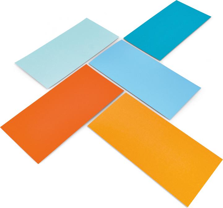 Produktbild Magnetoplan Moderationskarten "Sea Dusk", 200 x 100 mm hergestellt mit 100 % pflanzlicher Farbe